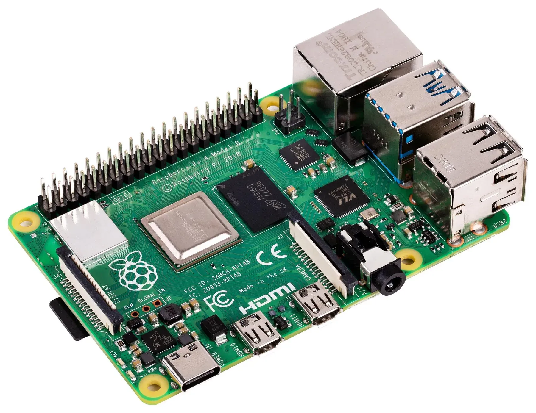 Микрокомпьютер Raspberry Pi 4 Model B 4GB — купить аксессуары и